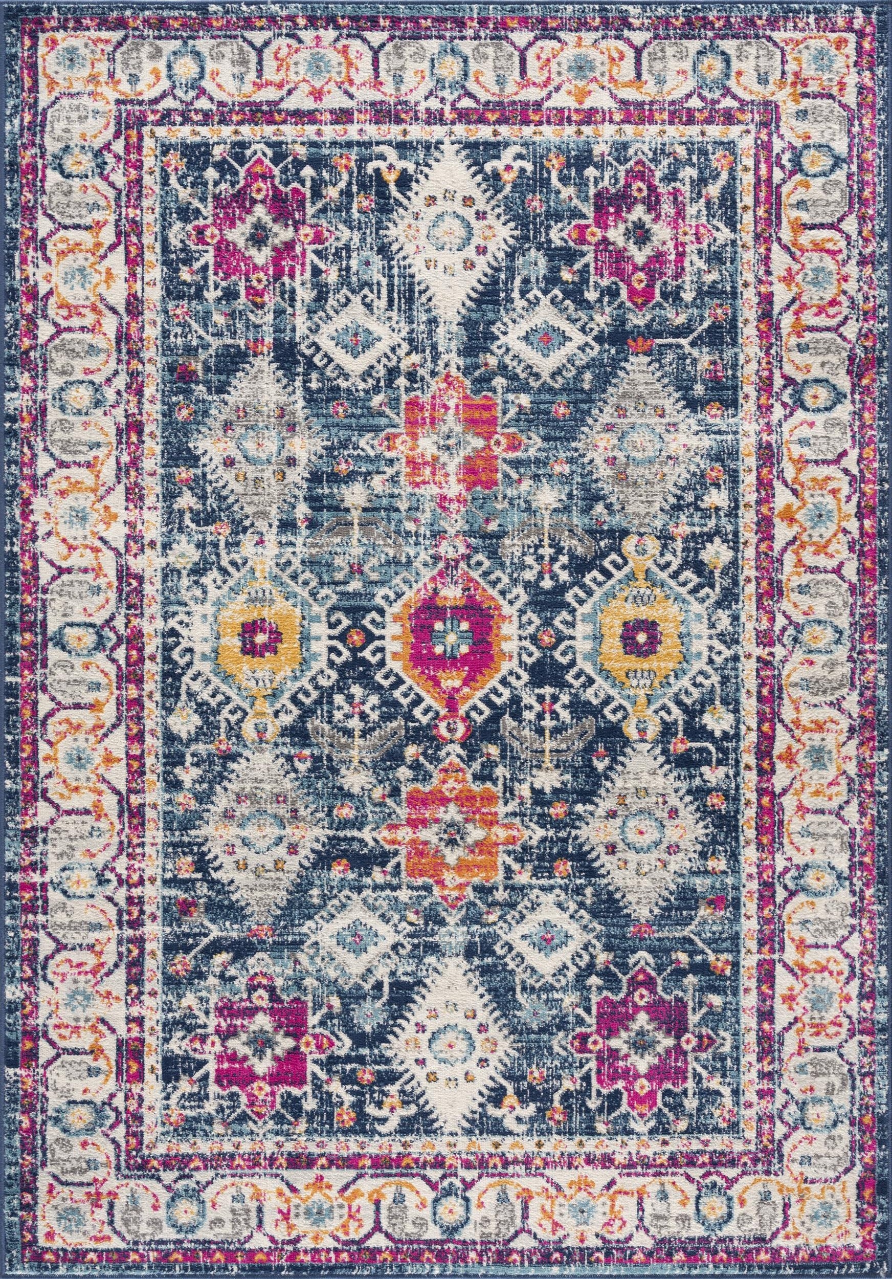 Noor Moroccan Traditional Blue Indoor Rug-18