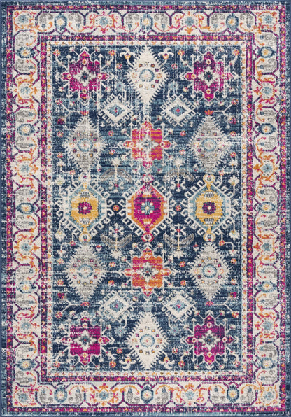 Noor Moroccan Traditional Blue Indoor Rug-18