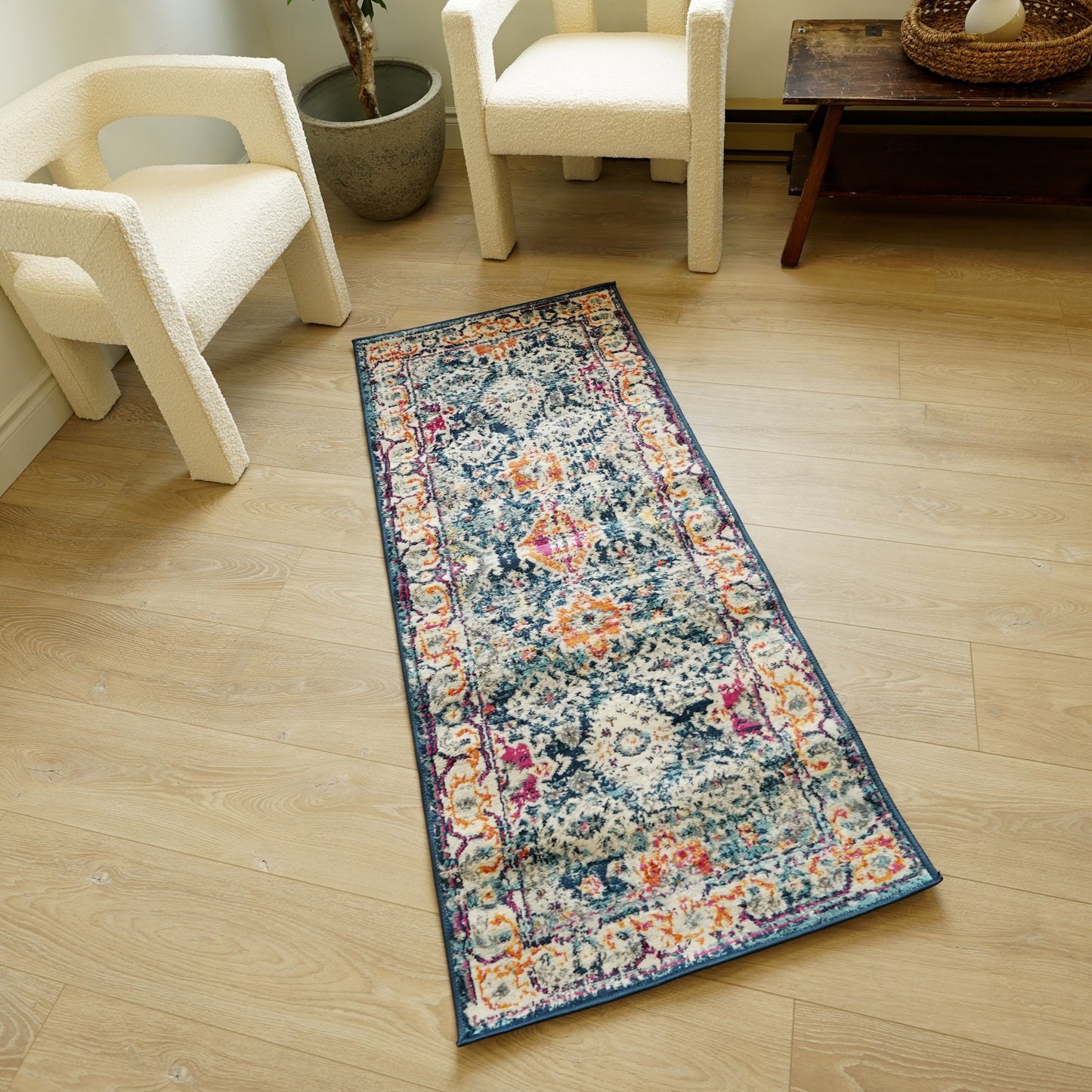 Noor Moroccan Traditional Blue Indoor Rug-17