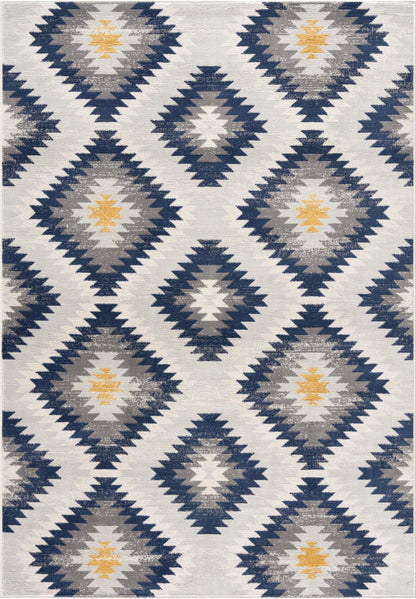 Nava Boho Southwestern Beige Indoor Rug