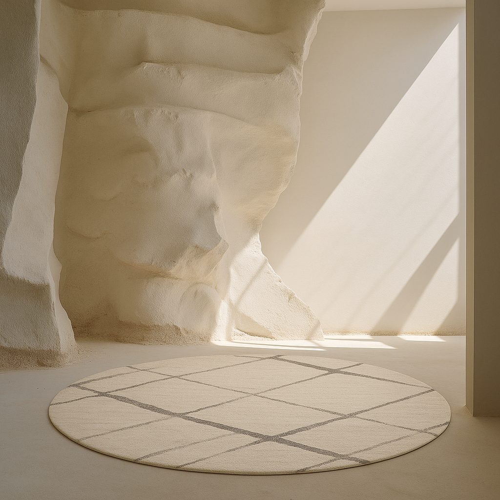 Nira Abstract Contemporary Beige and Grey Indoor Rug