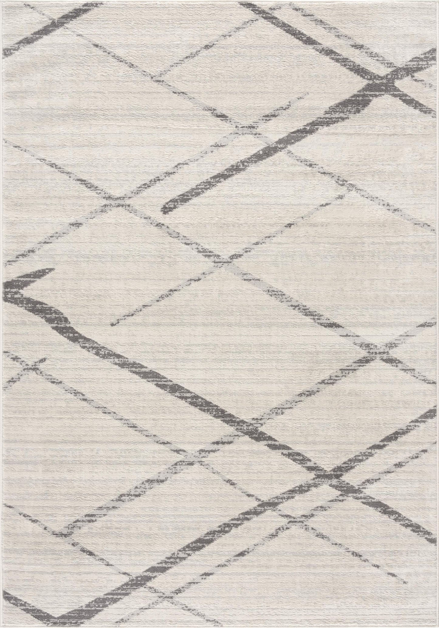 Nira Abstract Contemporary Beige and Grey Indoor Rug