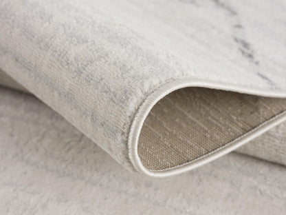 Nira Abstract Contemporary Beige and Grey Indoor Rug