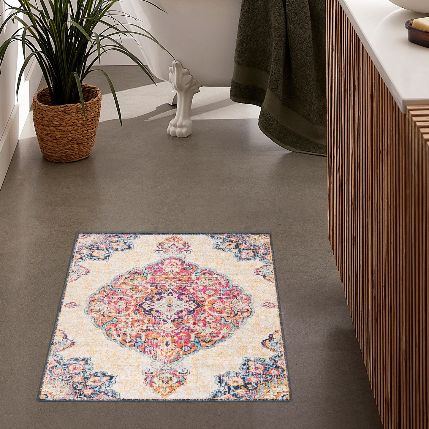 Tapis beige moderne sud-ouest Savannah