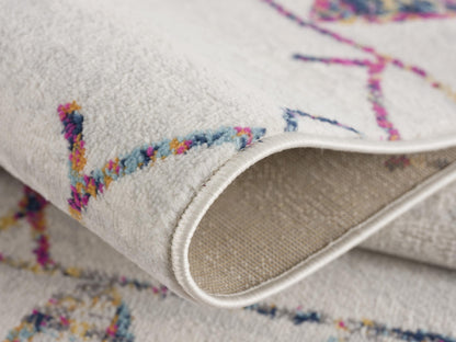 Kenza Boho Traditional Beige Indoor Rug