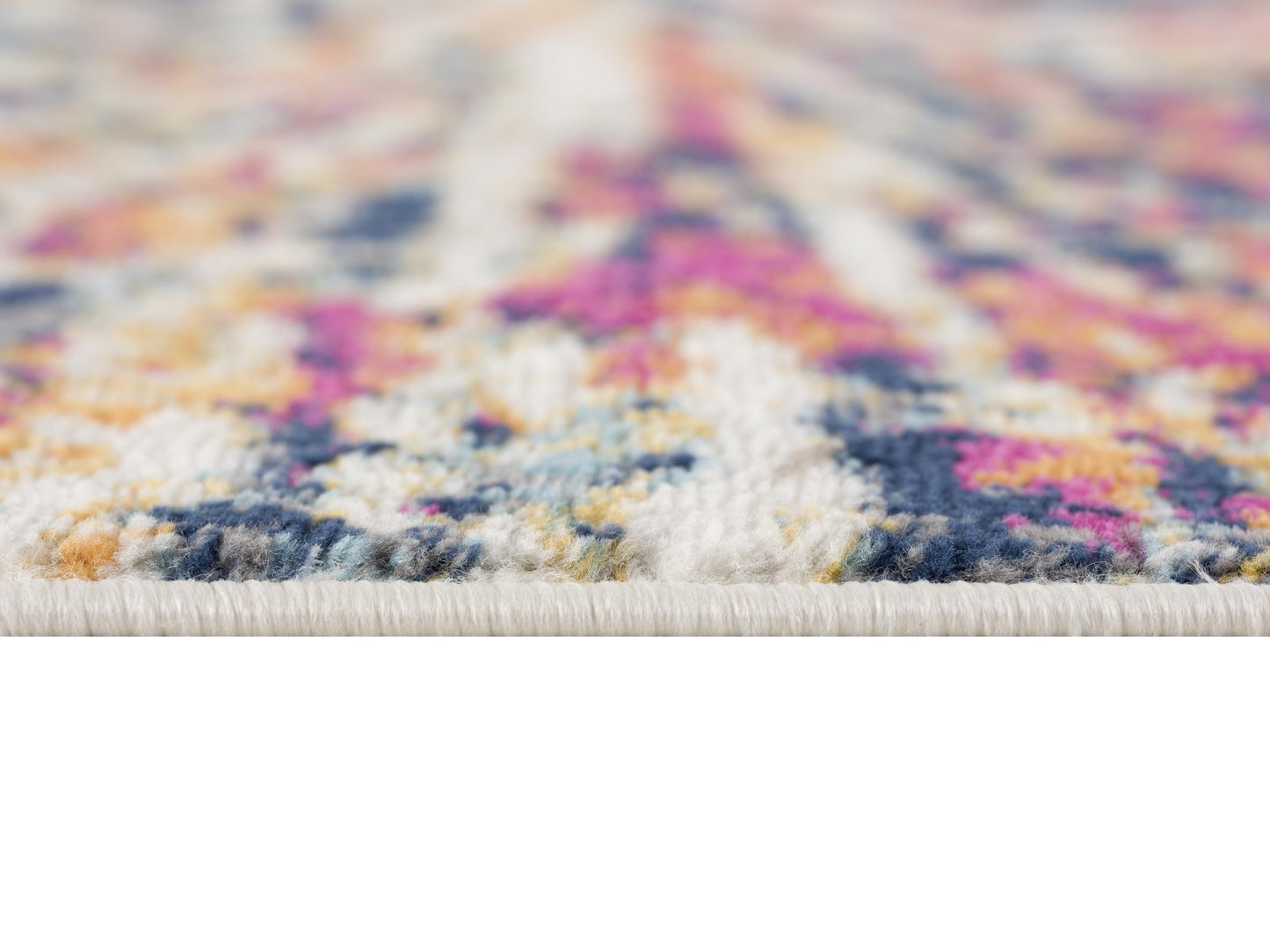 Nova Abstract Contemporary Blue and Cream Indoor Rug-12