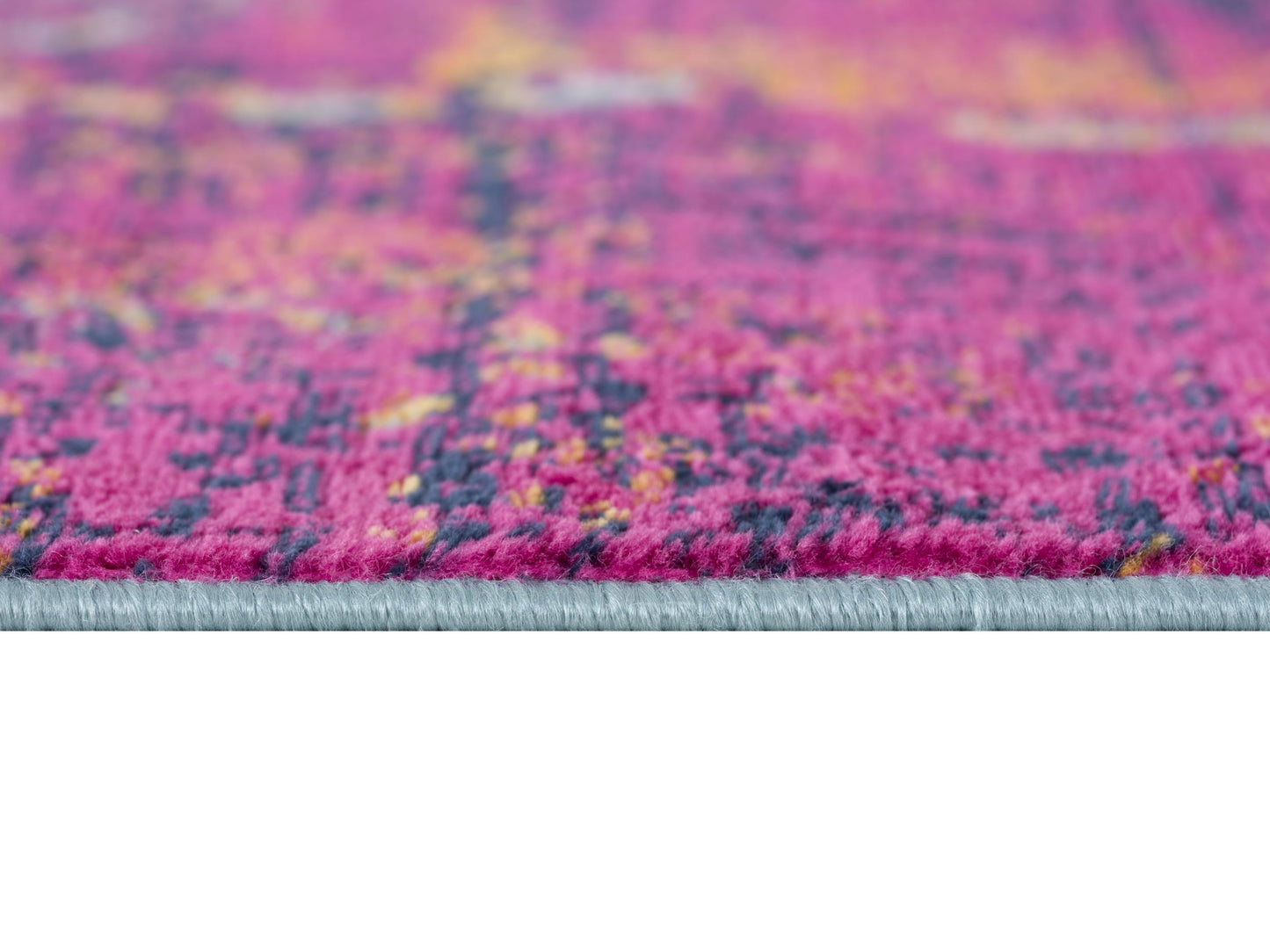 Zora Abstract Contemporary Purple and Orange Indoor Rug