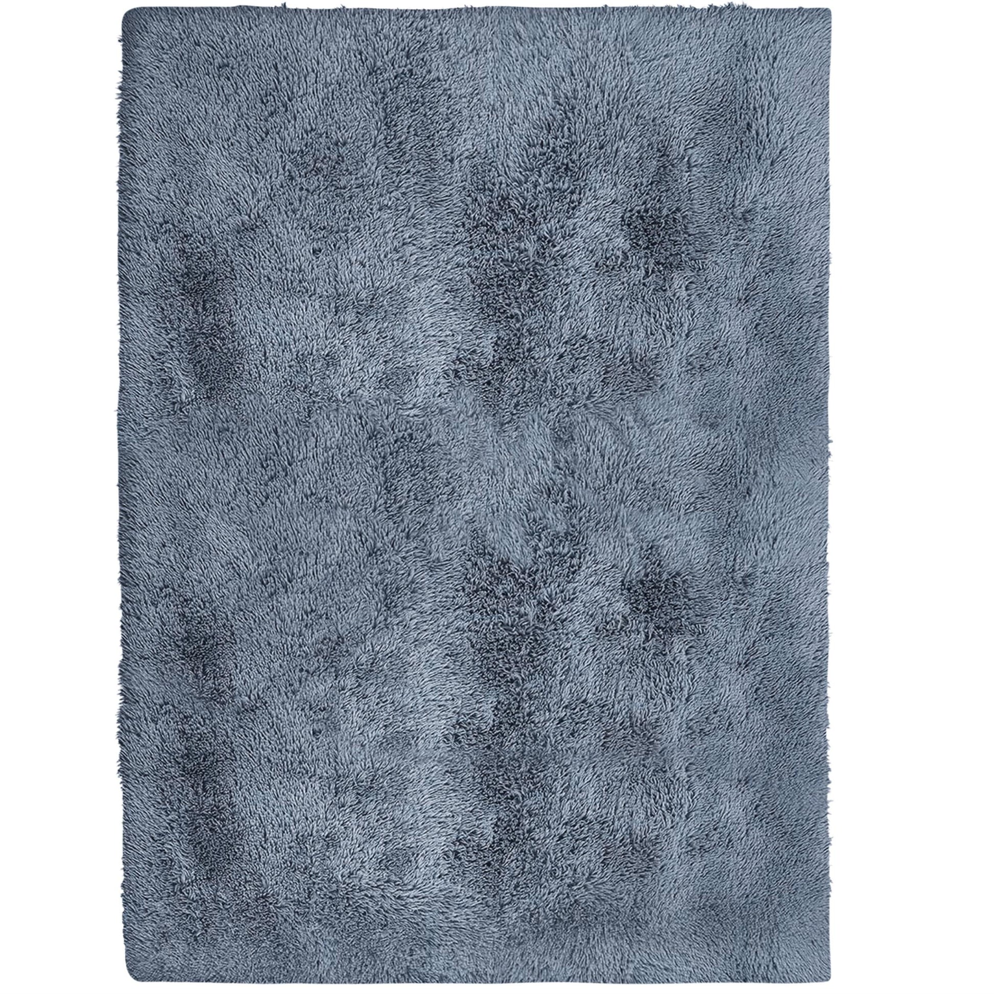 Alba Solid Contemporary Grey Plush Indoor Rug-12