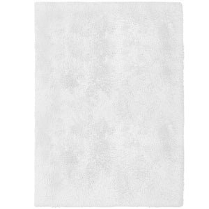 Super Soft Plush Shag White Rug