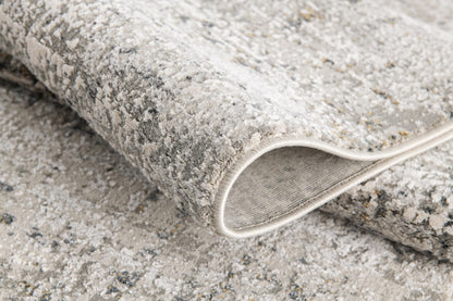 Mirelle Distressed Trellis Contemporary Grey and Cream Indoor Rug