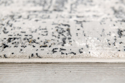 Caelum Geometric Contemporary Grey and Beige Indoor Rug