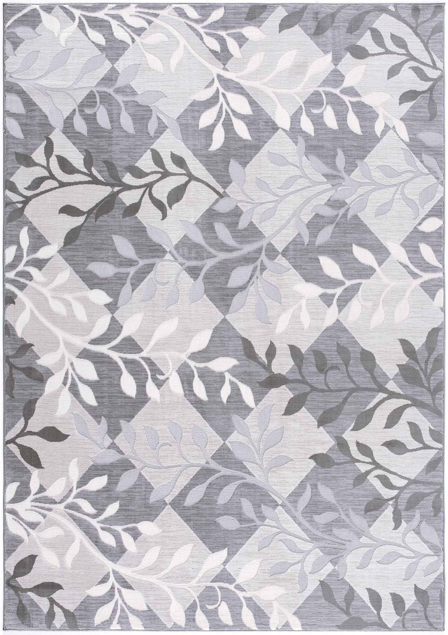 Laurel Botanical Transitional Beige and Grey Indoor Rug-3