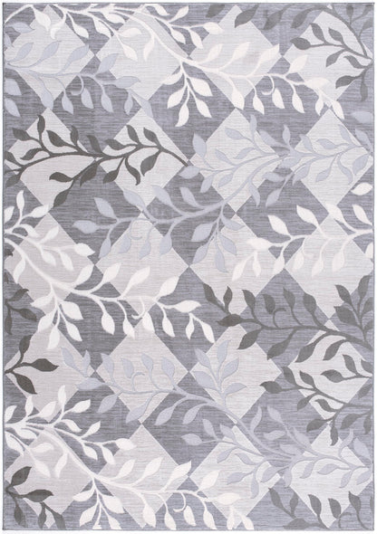 Laurel Botanical Transitional Beige and Grey Indoor Rug-3