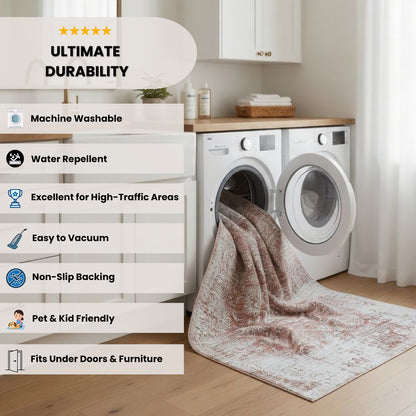 Rosetta Abstract Contemporary Gold and Blue Indoor Rug