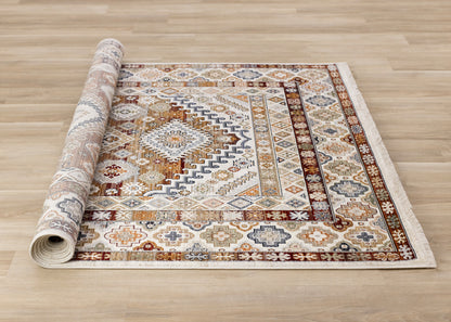 Classic Traditional Border Cream Area Rug-7