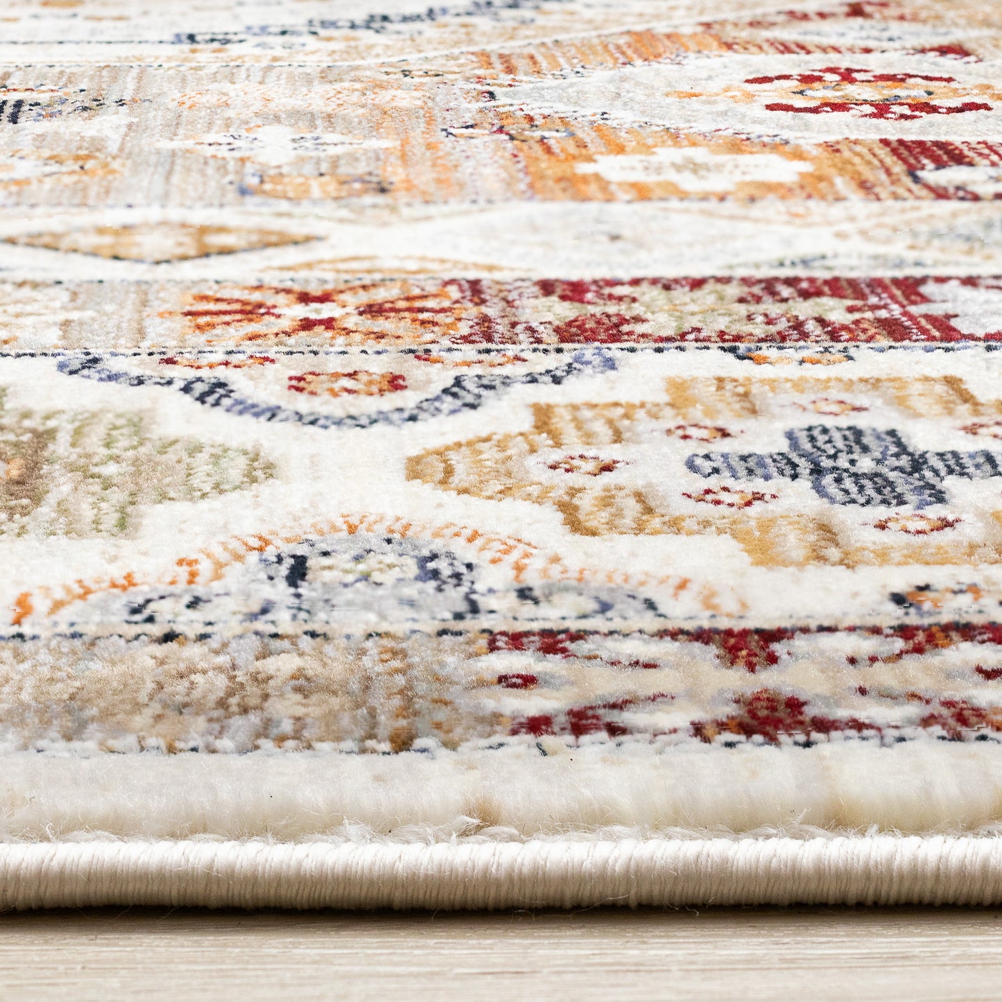 Classic Traditional Border Cream Area Rug-9
