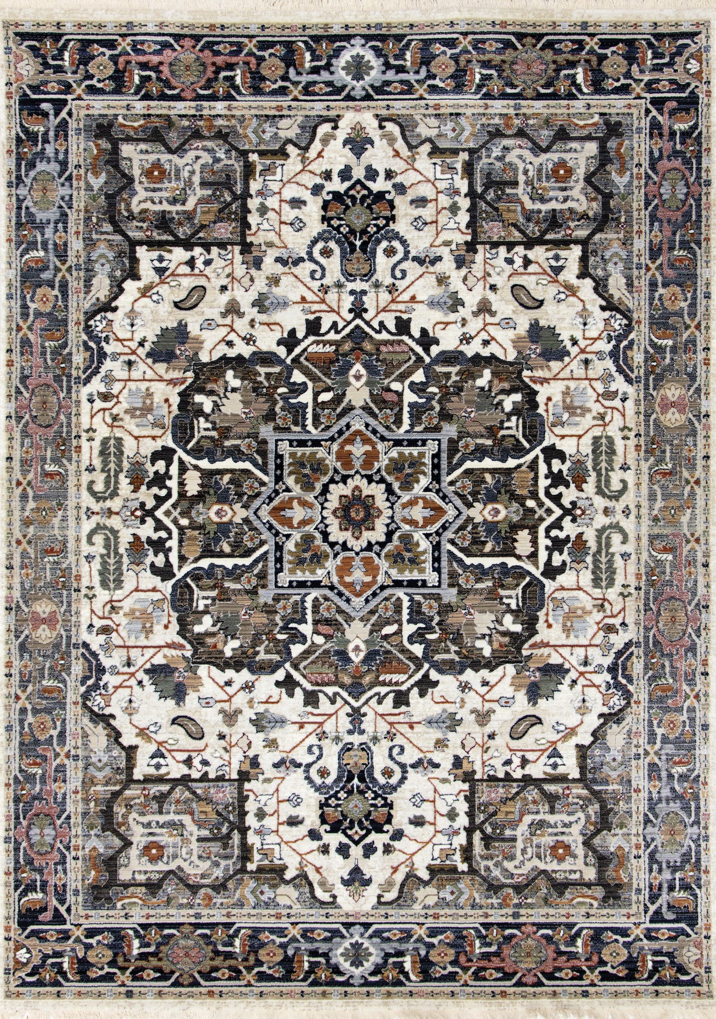 Classic Traditional Grey Area Rug