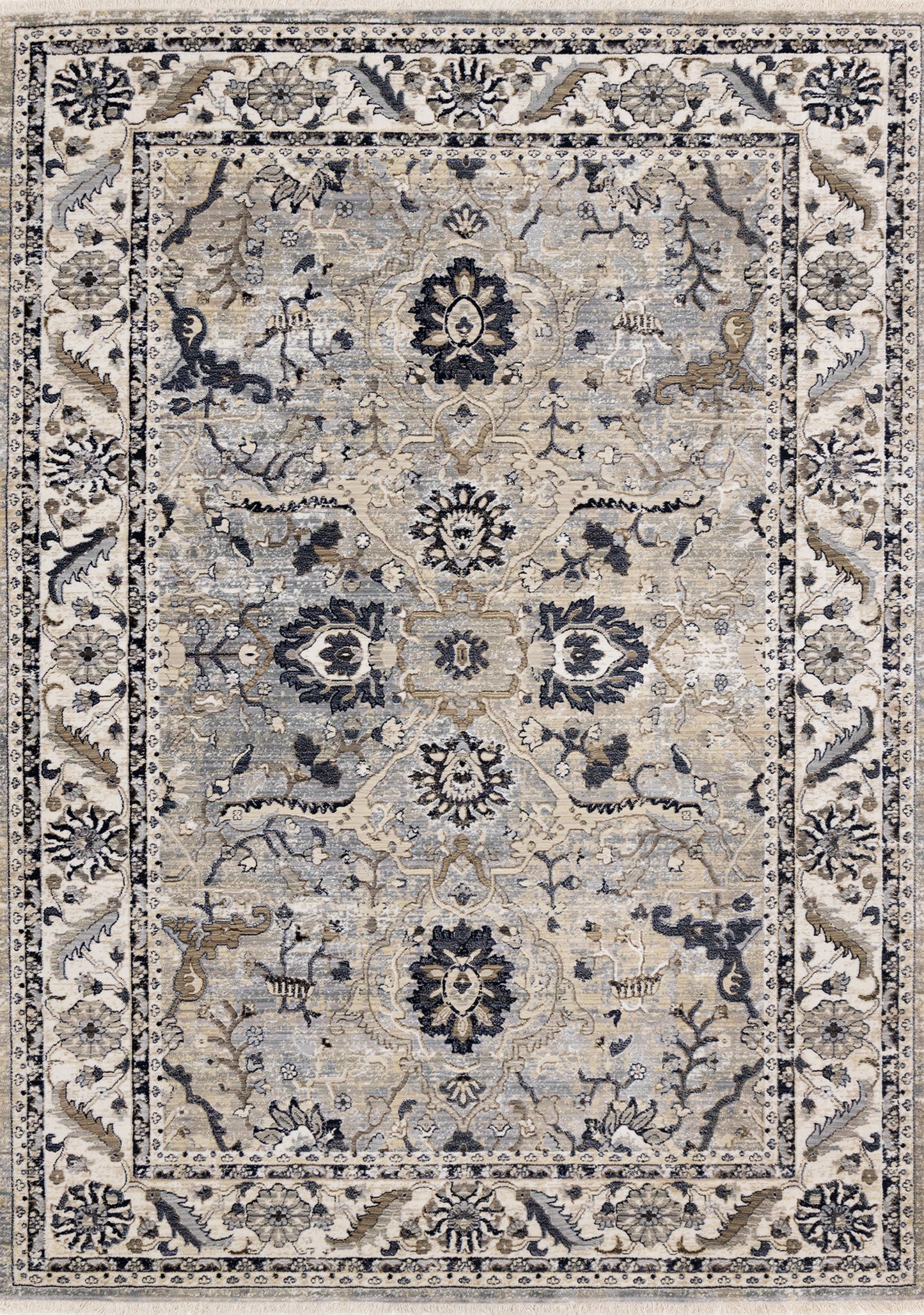 Contemporary Elegant Beige Area Rug-1