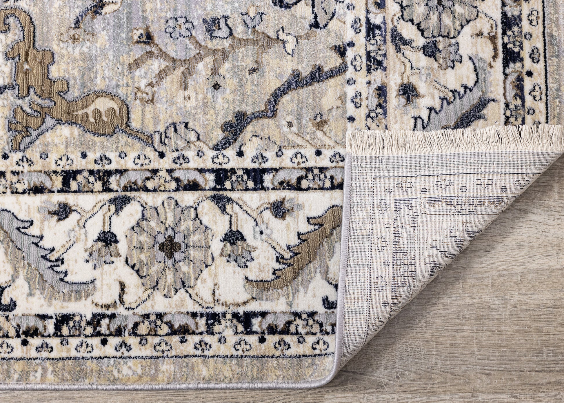 Contemporary Elegant Beige Area Rug-6