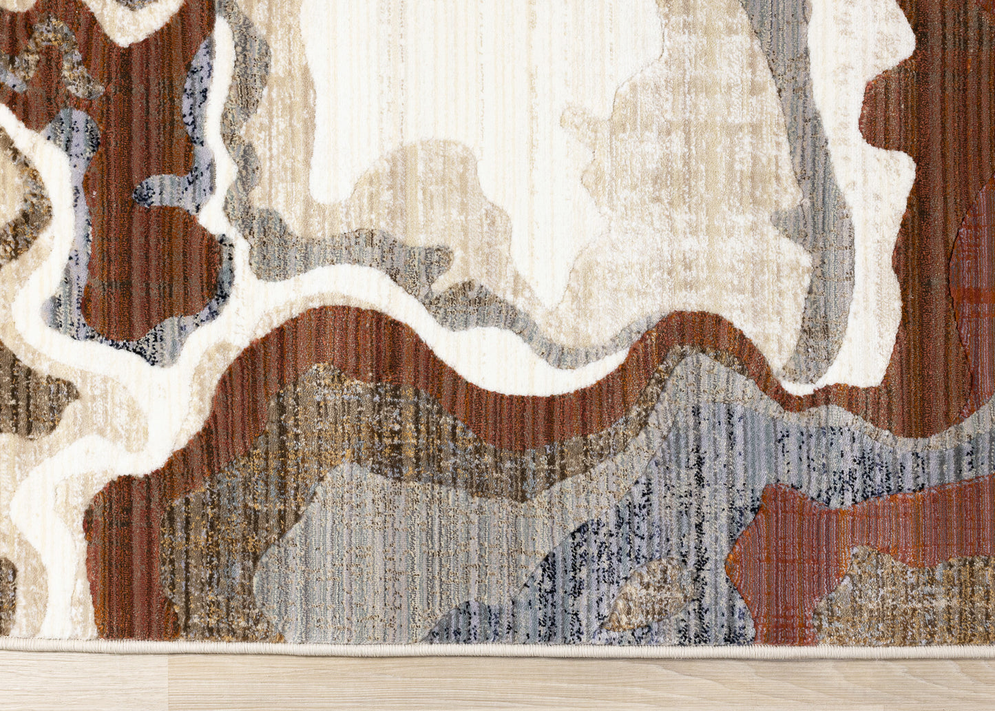 Contemporary Organic Beige Area Rug-8