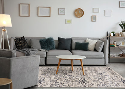 Classic Traditional Cream Area Rug-3