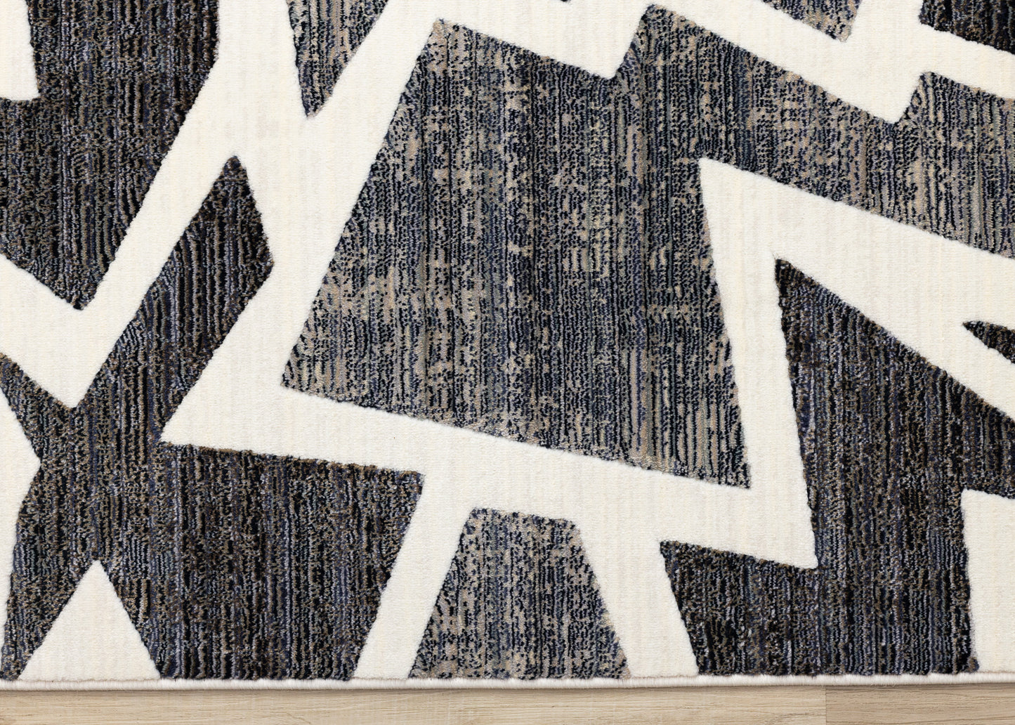 Art Distressed Geometric Cream Area Rug-8