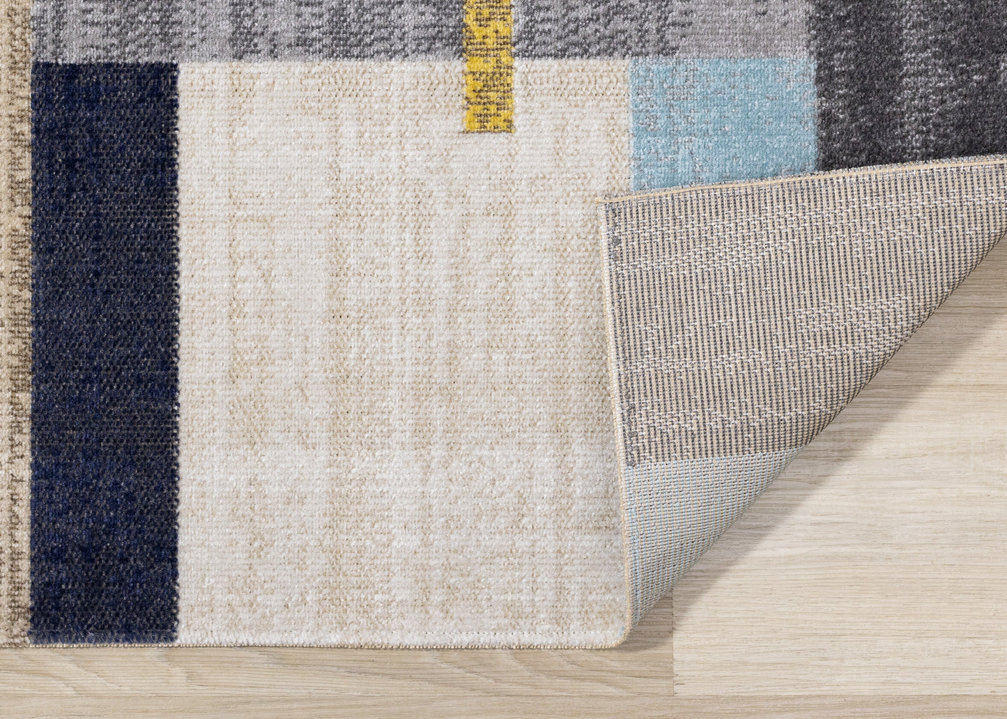 Contemporary Geometric Grey Area Rug