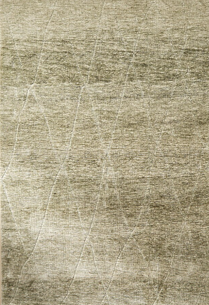 Lino Tonal Solid Comtemporary Olive Green Indoor Rug