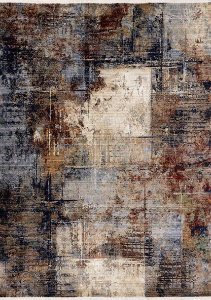 Contemporary Distressed Cream Area Rug