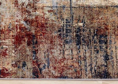 Contemporary Distressed Cream Area Rug