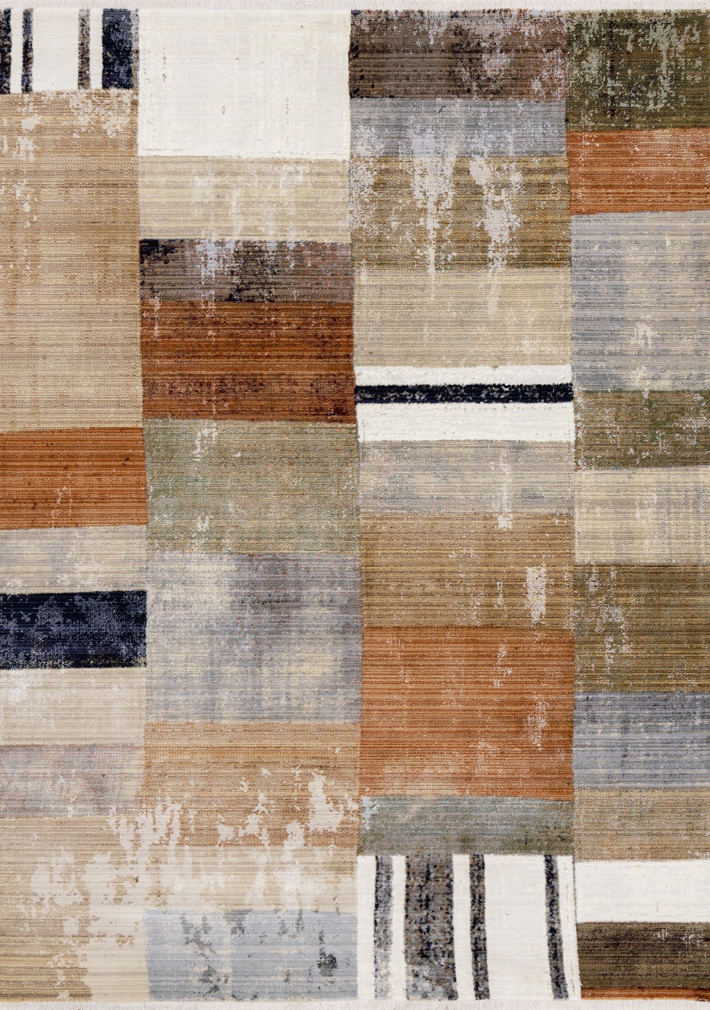 Contemporary Geometric Tribal Area Area Rug-1