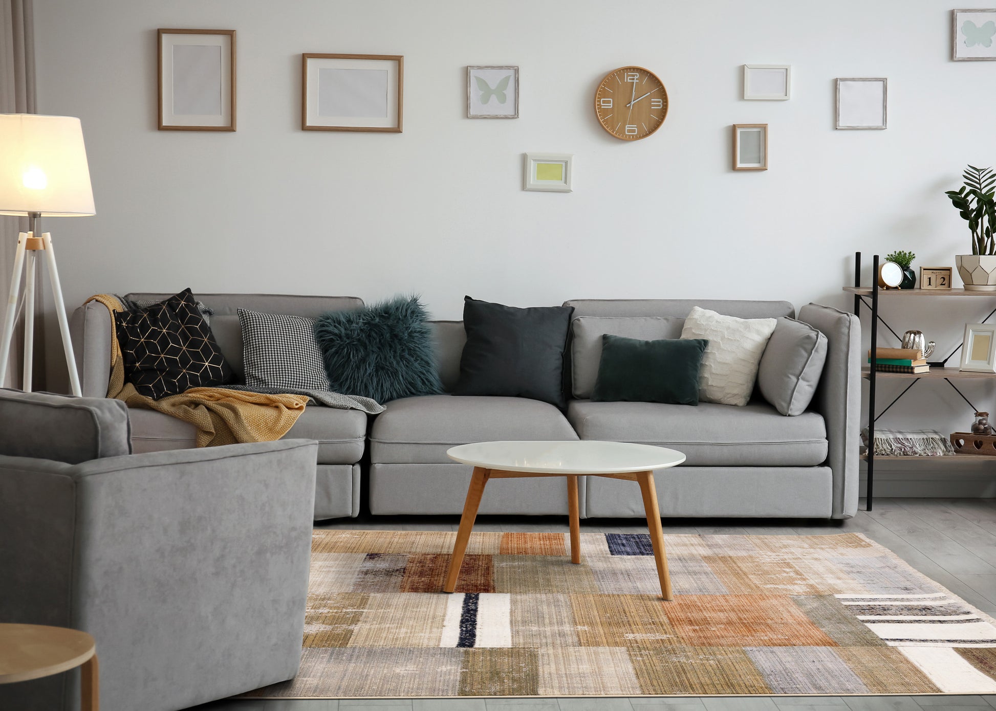 Contemporary Geometric Tribal Area Area Rug-3
