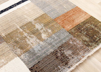 Contemporary Geometric Tribal Area Area Rug-4