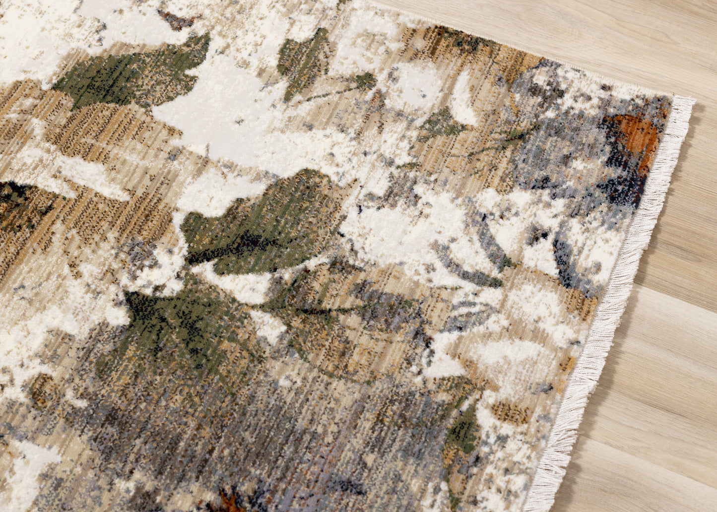 Contemporary Botanical Cream Area Rug-4
