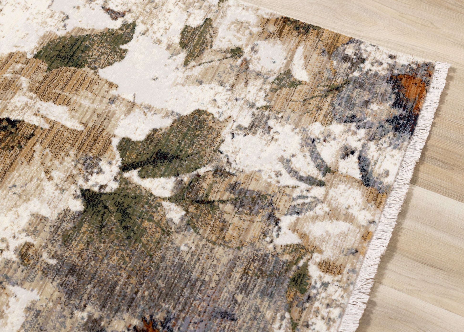 Contemporary Botanical Cream Area Rug-4