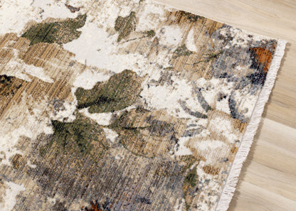 Contemporary Botanical Cream Area Rug-4