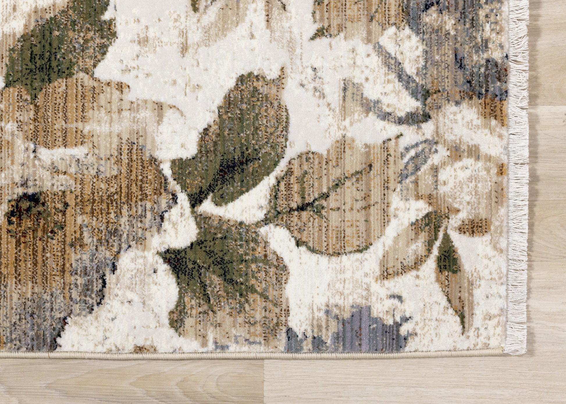 Contemporary Botanical Cream Area Rug-5