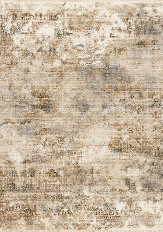 Contemporary Tribal Southwestern Cream Area Rug