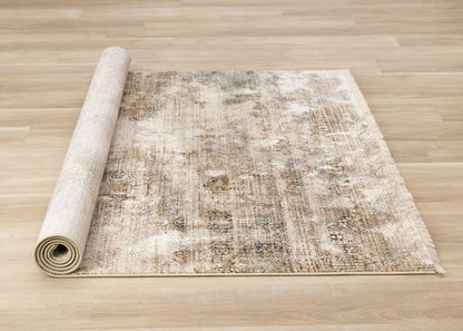 Contemporary Tribal Southwestern Cream Area Rug