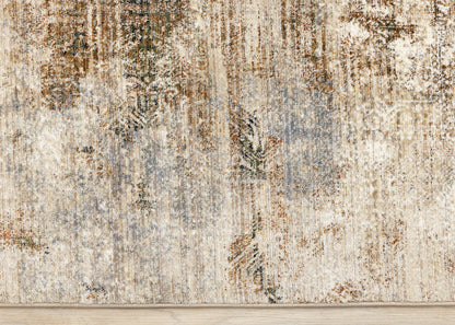 Contemporary Tribal Southwestern Cream Area Rug