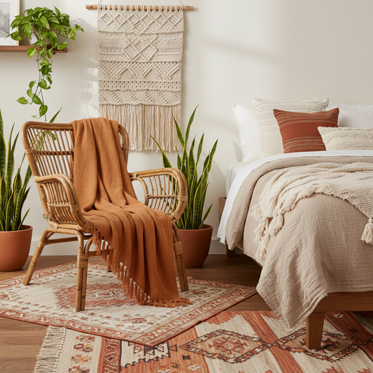 Decorative Throw Terracotta