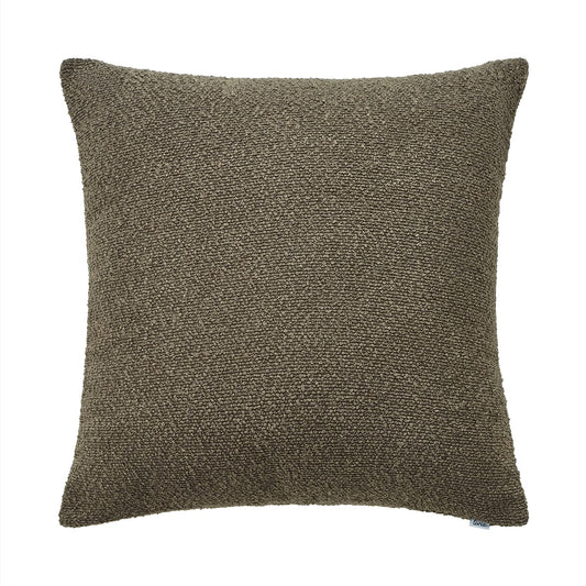 Textured Brown Lumbar Pillow with Insert & Cover