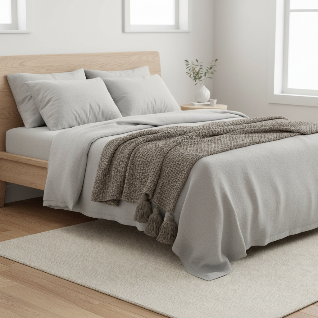 Decorative Throw Dark Grey