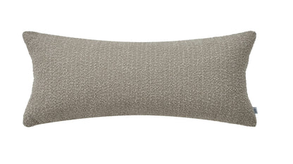 Textured Taupe Lumbar Pillow with Insert & Cover