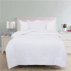 100% Tufted Jacquard Microfiber Whtie Comforter Set