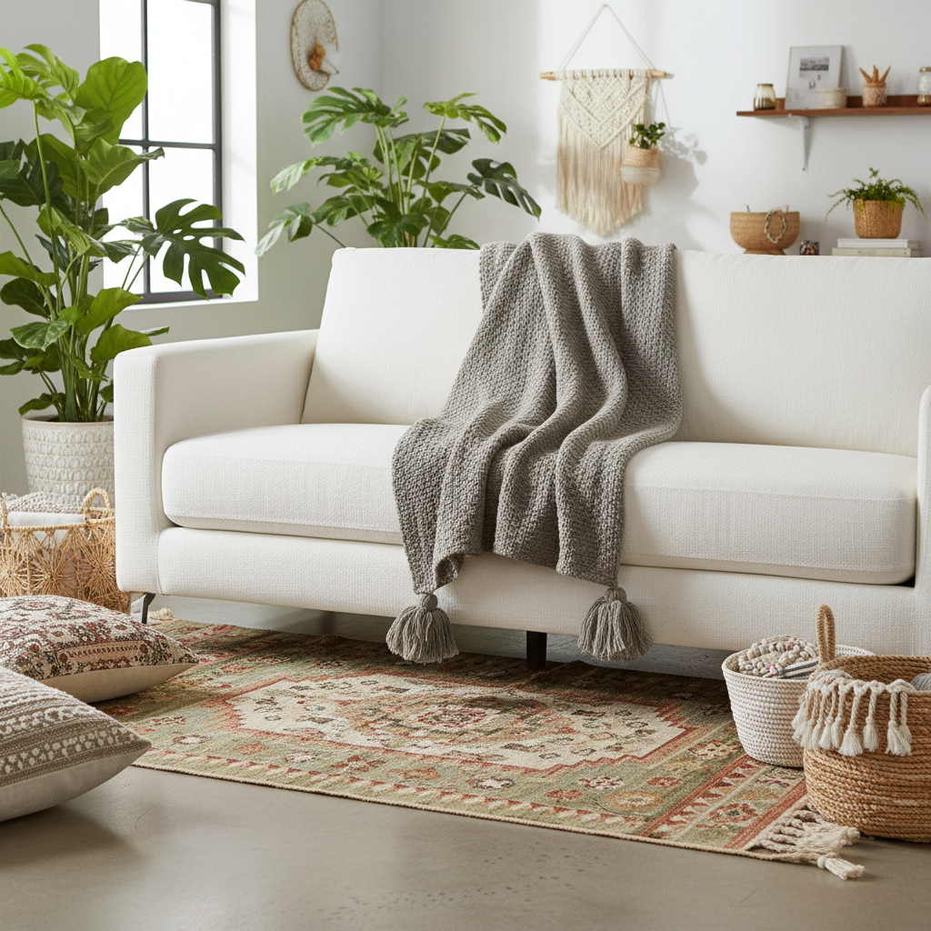 Decorative Throw Dark Grey