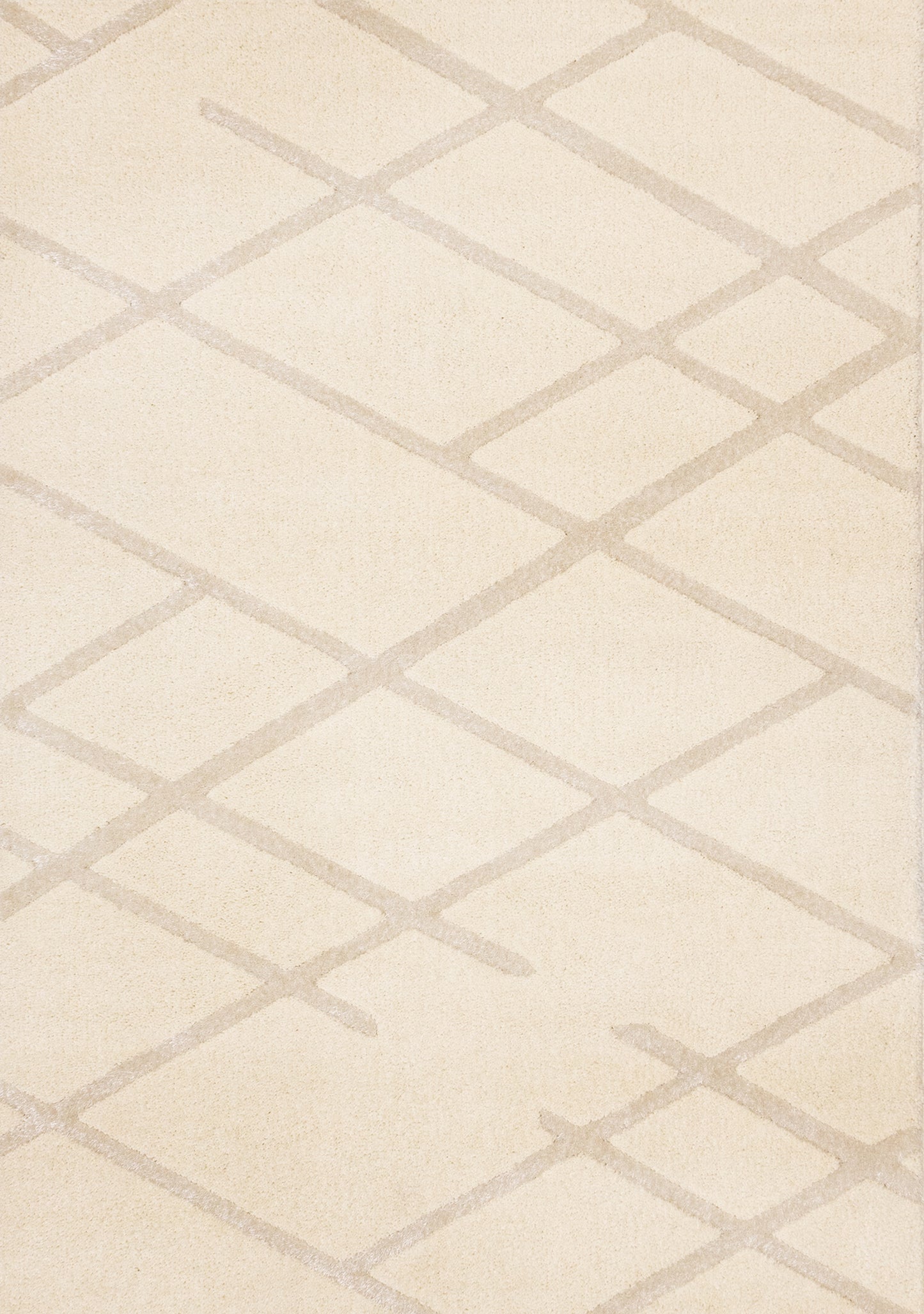 Contemporary Trellis Cream Area Rug