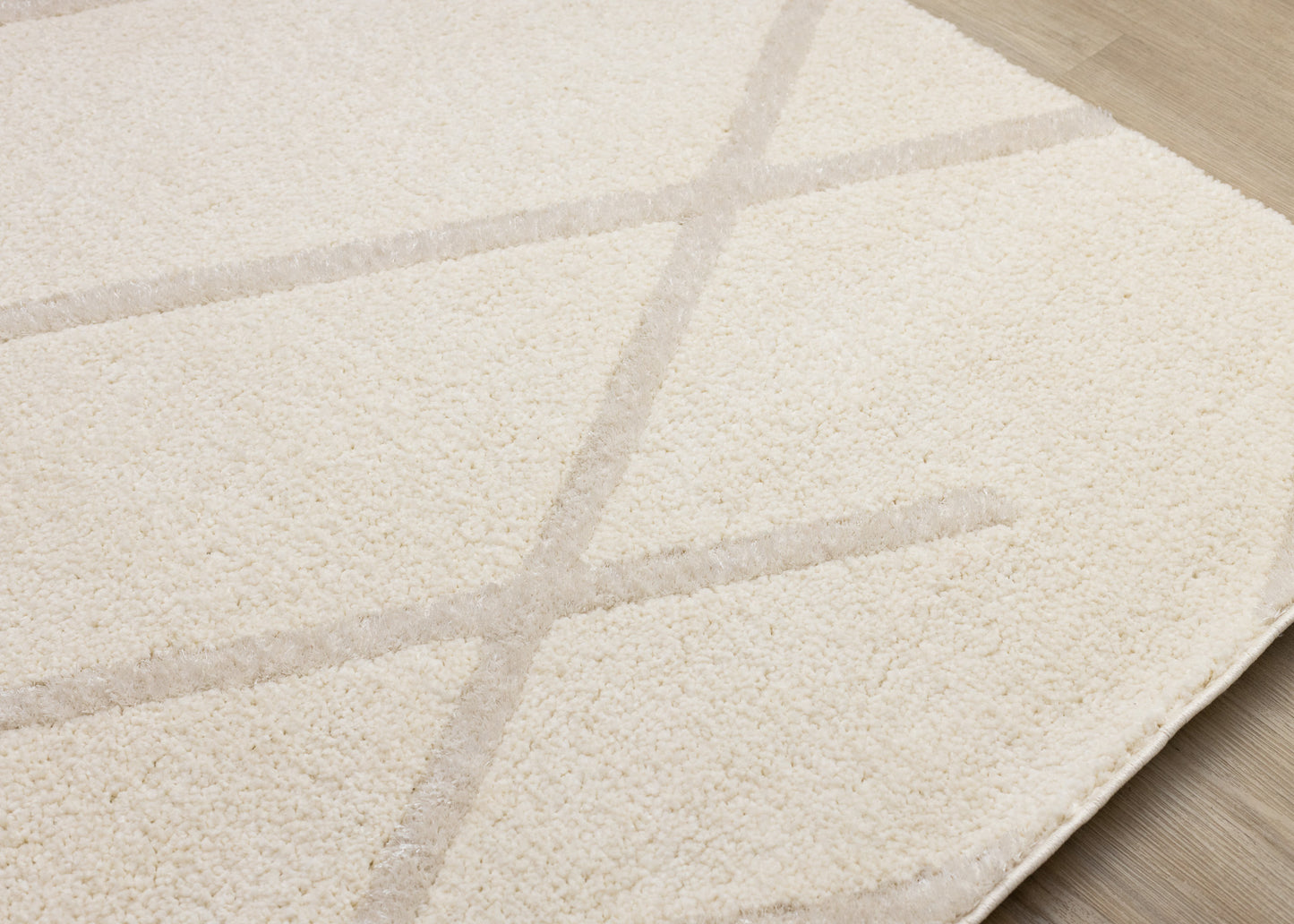 Contemporary Trellis Cream Area Rug