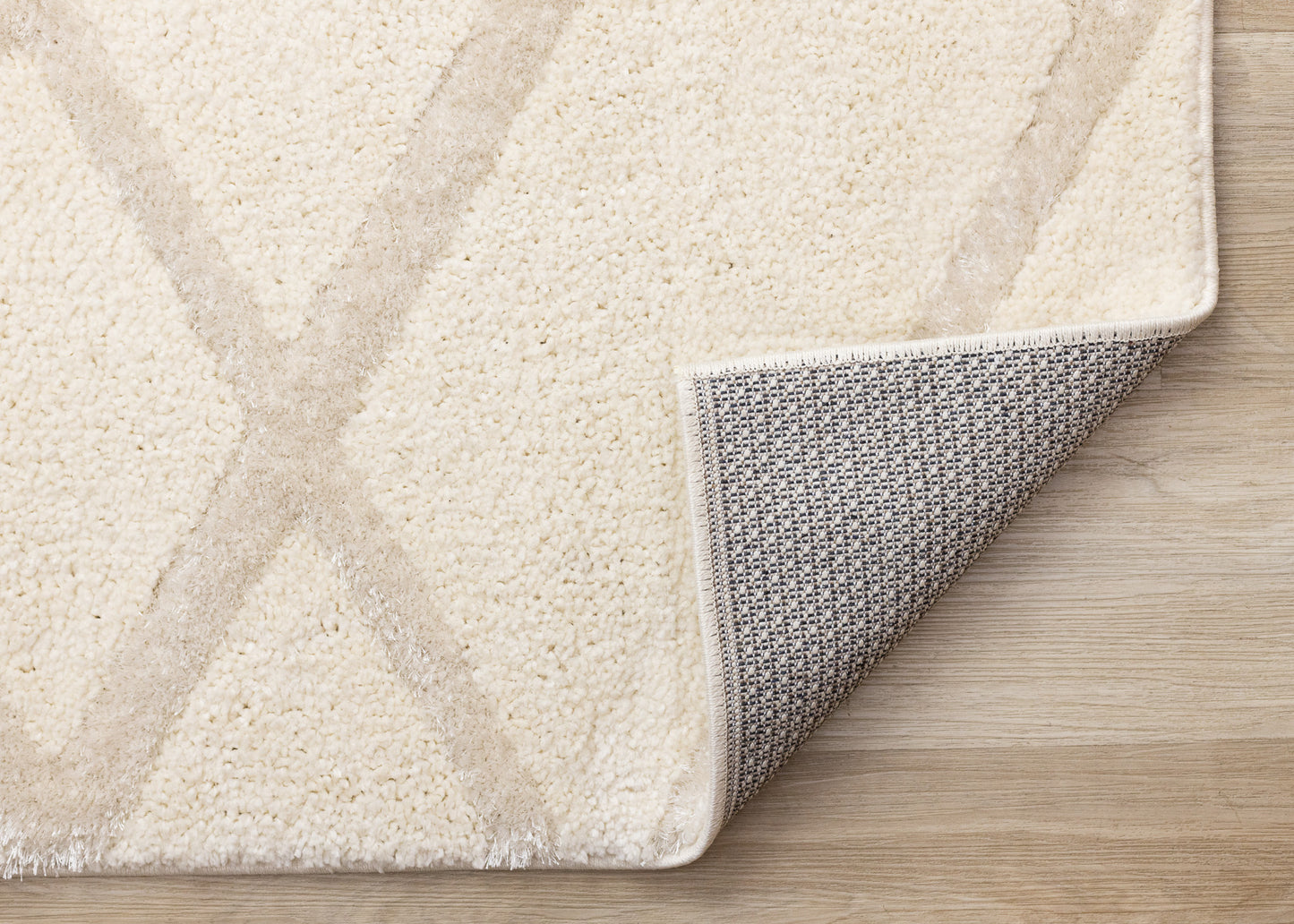 Contemporary Trellis Cream Area Rug