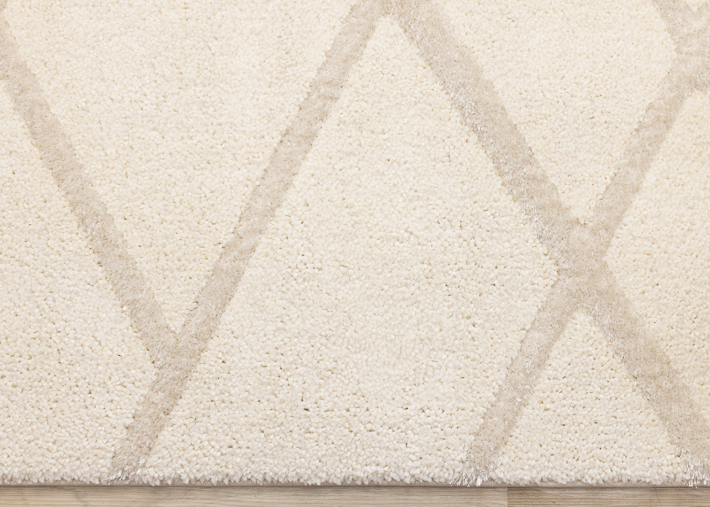 Contemporary Trellis Cream Area Rug